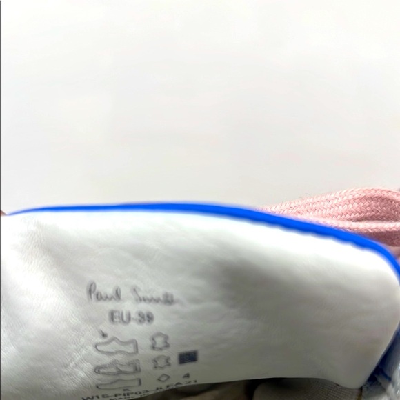 Paul Smith Powder Pink Sneakers with Blue Accents - Picture 5 of 8